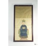 Two Framed Chinese Ancestor Portraits, c. 19th-20th Century