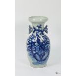 A Blue and White Qing Dynasty Alter Vase, c. 19th-20th Century,