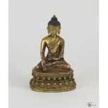 A Gilt-Bronze Tibetan Sculpture of the Dhyani Buddha Ratnasambhava, c. 17th-18th Century,
