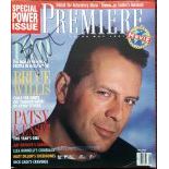 Bruce Willis Autographed Premiere Cover from 1991