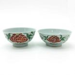 pair of Small Chinese Porcelain Cups