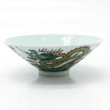 Polychrome Decor Dragon Porcelain Bowl