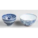 a Pair of Blue and White Porcelain Bowls