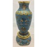 CHINESE BLUE AND WHITE PORCELAIN KONG VASE