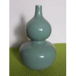Double Gourd Celadon Glaze Porcelain Vase