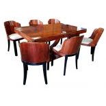 Art Deco table with 6 chairs