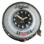 Wall Clock with label Packard Service