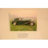 "1931 Bentley 8-Litre Saloon" 1993 calendar page