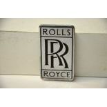 Vintage Rolls-Royce screw mounted emblem badge, original MIP
