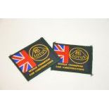 Set of 2 Lotus "World champion car constructors" clothing patches