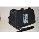 Brand new nylon duffel bag with screen printed Rolls-Royce logos