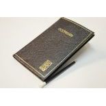 "Leathersmith" black leather address book with embossed Rolls-Royce logo