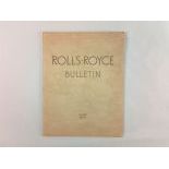 Original Rolls-Royce "Bulletin" June 1953