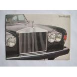 Rolls-Royce "Silver Wraith II" sales brochure, printed 1977
