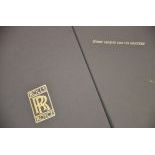 "Every Legend has its Mystery" Rolls-Royce brochure
