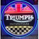 Triumph Motorcycles Logo Neon Sign XL