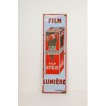 Large enamel sign Film Lumiere