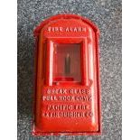 Fire alarm pull station box circa 1920s.