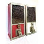 Lot of 2 vintage coffee bean dispensers from 1950s