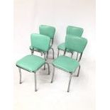 Lot of 4 Retro Diner Chairs ca. 1950s
