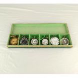 A box of 6 different watches