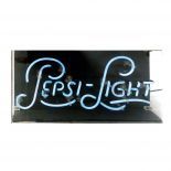 Original Pepsi-Light Neon Sign in Acrylic Display Case