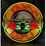 New Guns N Roses Neon Sign with Backplate