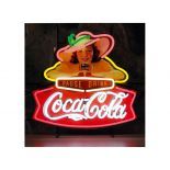 New Coca-Cola Pause Drink Neon Sign with Backplate