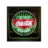 New Coca-Cola Ice Cold Neon Sign with Backplate