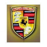 New Large Porsche Logo Neon Sign with Backplate