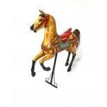 Carousel Horse with an Eagle Carved as the Saddle