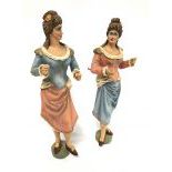 Set of 2 organ figures in Demetz style without the Bells