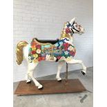Large carousel horse with gold leaf finish ca. 1990