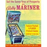 1971 Bally Mariner Pinball Machine