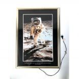 Neil Armstrong "One Small Step" Poster with Lights