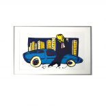 "Porsche" Lithograph no 89/150 by Herman Brood