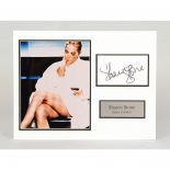Framed collage of Sharon Stone photo and signature