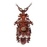 Huge Black Forest Cuckoo Clock with Music Box ca. 1940