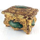 Unusual Brass and Horn Jewelry Music Box