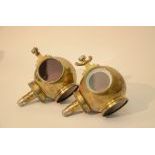 Divers Helmet Taillights for Rolls Royce, Copper with Brass
