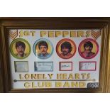 The Beatles "Sgt. Peppers Lonely Hearts Club Band", extremely rare collection with all four autographs