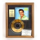 Elvis Presley Framed Golden Record 