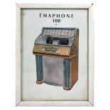 Framed Emaphone 100 Jukebox Poster