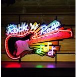Rock n Roll Guitar Neon Sign