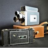 1 film camera Kodak Turret ScopeMeter and 1 Agfa rollfilm camera in original leatherbox