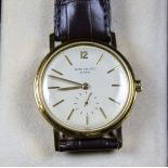  18ct gold wristwatch PATEK PHILIPPE Automaitic. small second hand at 6h. Diameter 36mm. Original...