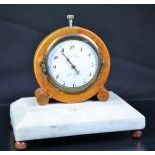  Desk clock with minute repetition CHARLES MARTINE HORLOGER DU ROY from Turin. No. 16593. Very good...
