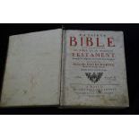  Bible from Basel form 1784. Jean Rodolphe Imhof. Old and New Testament, leather bound, signs of wear...