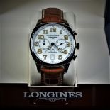  Automatic Chronograph LONGINES steel case. Model Spirit. With calendar, box and papers. New old...