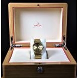  Electronic chronometer OMEGA Constellation. Completely made of 18ct gold 132 g. With box. In very...